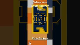 Knute Rockne [upl. by Llig]