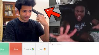 Gun Prank On IShowSpeed  IshowSpeed Omegle  Omegle Harsh [upl. by Brietta]