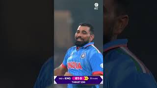 Mohammed Shamis sensational matchwinning spell against England at CWC23 🤩cricket [upl. by Anyalram]