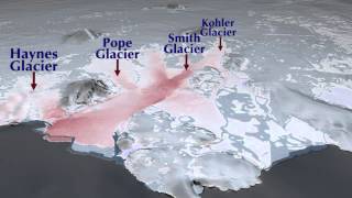 Animation  Loss of West Antarctic Glaciers Appears Unstoppable [upl. by Oribella]