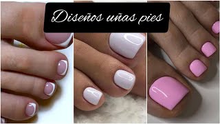 DISEÑOS EN UÑAS PARA PIES 👌💅 NUEVAS UÑAS FACIL PARA PIES [upl. by Susi]