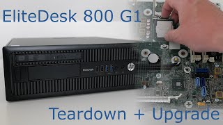 HP EliteDesk 800 G1 SFF  Teardown and Upgrade [upl. by Giffer]