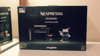 Nespresso Inissia Coffee Machine  Unboxing HD [upl. by Earal208]