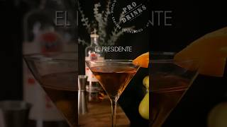 El Présidente Cocktail  shorts cocktail cocktailrecipe bacardi mixology [upl. by Aehta]