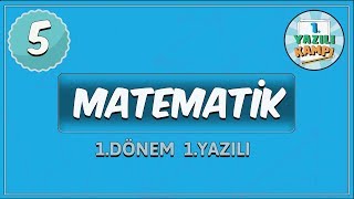 5 Sınıf Matematik  1 Dönem 1 Yazılıya Hazırlık [upl. by Juliana]