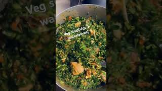 Soup idea for the familyVegetable soupmade with ugu amp waterleaf Come with ur swallowFood Nig [upl. by Raynell]