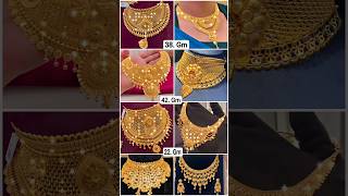 Gold Necklace Designs With Price Gold Choker Necklace Gold Necklace Necklace Set necklace EP 65 [upl. by Tatum]