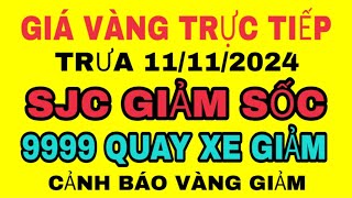 TRỰC TIẾP giá vàng SJC 9999 TRƯA ngày 11112024  Giá vàng NHẪN 9999 24kGiá vàng thế giới hôm nay [upl. by Reiche315]