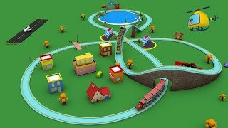 Trains for children  cartoon for kid  choo choo train  kids railway  Toy Factory cartoon [upl. by Orgel800]