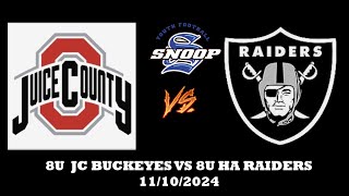 8U JC BUCKEYES VS 8U HA RAIDERS [upl. by Sobel]