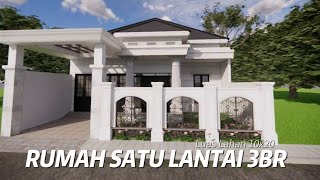 Rumah Satu lantai dengan 3 Kamar Tidur Cakep [upl. by Noswad]