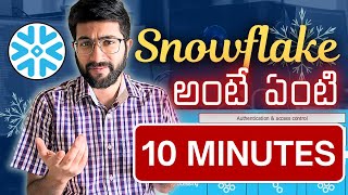 Snowflake అంటే ఏంటి What is Snowflake Telugu  Vamsi Bhavani [upl. by Airdnalahs]