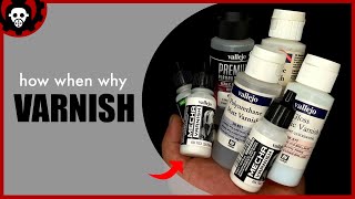 How to VARNISH Miniatures  How When Why You Varnish Minis amp Models [upl. by Esila]