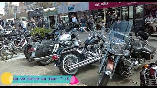 Go to St Tropez pour la parade des bikers Euro festival Harley Davidson 2017 [upl. by Leba]