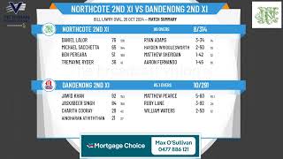 Northcote 2nd XI v Dandenong 2nd XI Day 2 [upl. by Akeme494]