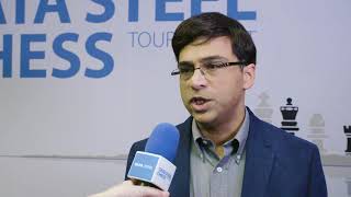 Tata Steel Chess  Interview  Viswanathan Anand  Round 13 [upl. by Neom]