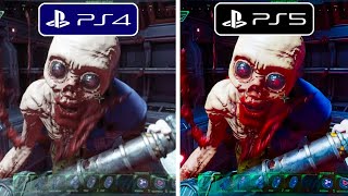 System Shock Remake PS4 vs PS5 Graphics Comparison [upl. by Myrwyn]