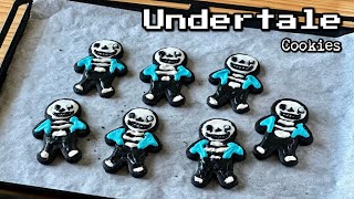 Undertale Sans Boss Megalovania Cookies Halloween Recipe Idea アンダーテール サンズ ボス メガロバニア クッキー ハロウィン レシピ [upl. by Araes560]