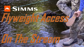 Simms Flyweight Access Wading Boot Review  Field Testing BFS Fishing [upl. by Iadam]