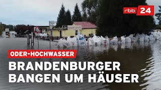 Hochwasser bedroht Wohnhäuser in Brandenburg [upl. by Pillsbury889]