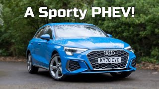 Audi A3 TFSI e review 2024 A sporty plugin hybrid  TotallyEV [upl. by Trin809]