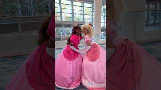 Twin Peaches w blackprincesspeach princesspeach cosplay [upl. by Nileuqaj722]