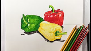 COMO DIBUJAR y Pintar UN BODEGÓN con LAPICES DE COLOR MUY FÁCIL✔️ [upl. by Borras673]