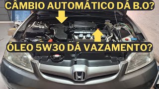 Honda Civic 2005 de Ribeirão Preto  Câmbio Automático Dá BO Óleo 5w30 Dá Vazamentos no Motor [upl. by Ermey303]