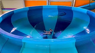 Toilet Bowl Waterslide at Aquapark Kladno Czech Republic [upl. by Esalb104]