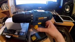 WALTER Aldi Workzone 18 V 1500 mAh LION Cordless drill Nov 2016 tool tips [upl. by Aihseuqal898]