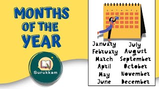 Months of the Year  Preschool English Learning [upl. by Dragone961]