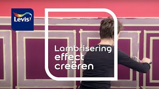 Hoe creëer je een lambrisering effect  verftechnieken [upl. by Elamef]