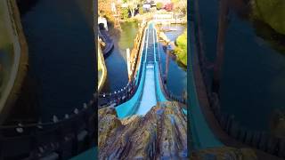 Tiroler Wildwasserbahn im EuropaPark logflume waterride wildwasserbahn europapark freizeitpark [upl. by Imeka]