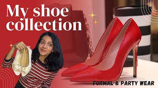 My shoes collection 👠👢👠Party wear amp office wear shoes  budget friendly shoes  Amazonamp Myntra haul [upl. by Leidgam360]