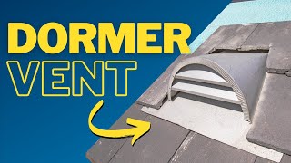 How to Install a Dormer Vent on a Flat Tile Roof [upl. by Luar]