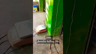 Solar inverter battery electrical viralvideo [upl. by Akiemat]