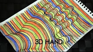 How To Draw 3D Hand [upl. by Notxarb736]