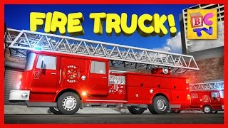 Learn About Fire Trucks for Children  Educational Video for Kids by Brain Candy TV [upl. by Yelrebmik]