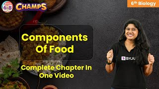 Components of food class 6 science Full chapter in one video  Class 6  CHAMPS 2024  BYJUS [upl. by Floridia]