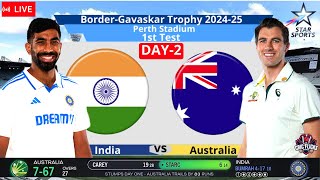 🔴 Live India Vs Australia – 1st Test Match Full Coverage  IND Vs AUS Live indvsaus cricket [upl. by Mcgill203]