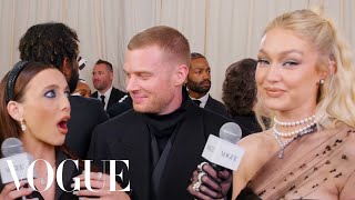 Gigi Hadid Thinks the Drive to the Met Gala is the Scariest Part  Met Gala 2023  Vogue [upl. by Ylagam]