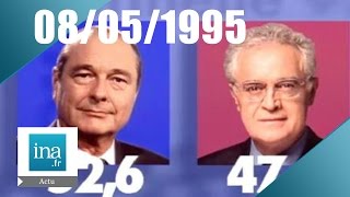 20h France 2 du 8 mai 1995  Jacques Chirac élu Président  Archive INA [upl. by Atlanta]