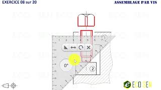 Assemblage par Vis  Exercice 08 sur 20 [upl. by Alston]