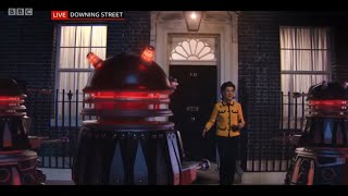 Defence Drone Daleks Exterminate the Prime Minister  Revolution of the Daleks  Doctor Who [upl. by Buffo368]