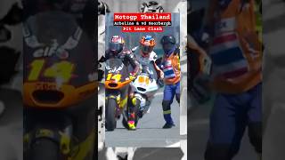 Kurang fokusArbolino amp vd Goorbergh Clash motogp thaigp moto2 [upl. by Nilesoj140]