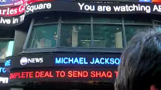 NY Michael Jackson dead [upl. by Piero]