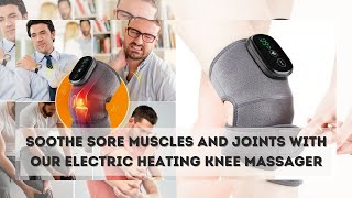 Electric Heating Knee Massager  3 in 1 with Vibration Cordless Rechargeable Heating Knee Warmers [upl. by Anidnamra]