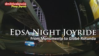 Pinoy Joyride  EDSA Complete South Bound Night Drive Joyride 2017 [upl. by Netnerb]