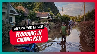 Flooding in Chiang Rai  Helping with cleanup [upl. by Erdrich]