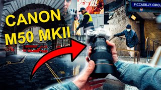 CANON M50 MARK 2 POV STREET PHOTOGRAPHY LONDON [upl. by Ardiek]